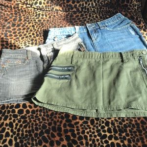 Mini Skirt bundle sz 2 3 5 alternative punk skirt